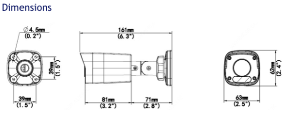 2MP Mini Fixed Bullet Network Camera NAM-218FL